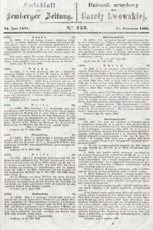 Amtsblatt zur Lemberger Zeitung = Dziennik Urzędowy do Gazety Lwowskiej. 1865, nr 143