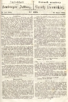 Amtsblatt zur Lemberger Zeitung = Dziennik Urzędowy do Gazety Lwowskiej. 1865, nr 168