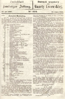 Amtsblatt zur Lemberger Zeitung = Dziennik Urzędowy do Gazety Lwowskiej. 1865, nr 172