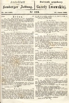 Amtsblatt zur Lemberger Zeitung = Dziennik Urzędowy do Gazety Lwowskiej. 1865, nr 173