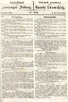 Amtsblatt zur Lemberger Zeitung = Dziennik Urzędowy do Gazety Lwowskiej. 1865, nr 176