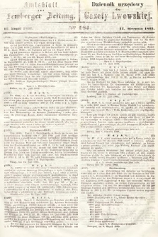 Amtsblatt zur Lemberger Zeitung = Dziennik Urzędowy do Gazety Lwowskiej. 1865, nr 184