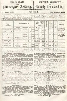 Amtsblatt zur Lemberger Zeitung = Dziennik Urzędowy do Gazety Lwowskiej. 1865, nr 194