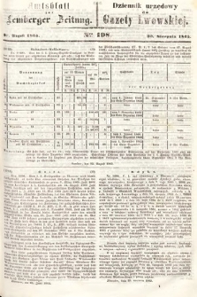 Amtsblatt zur Lemberger Zeitung = Dziennik Urzędowy do Gazety Lwowskiej. 1865, nr 198