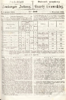 Amtsblatt zur Lemberger Zeitung = Dziennik Urzędowy do Gazety Lwowskiej. 1865, nr 200