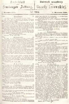Amtsblatt zur Lemberger Zeitung = Dziennik Urzędowy do Gazety Lwowskiej. 1865, nr 205