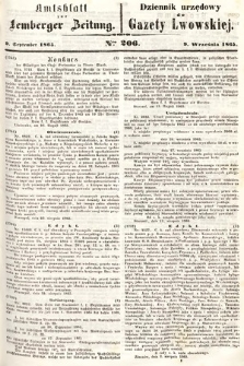 Amtsblatt zur Lemberger Zeitung = Dziennik Urzędowy do Gazety Lwowskiej. 1865, nr 206
