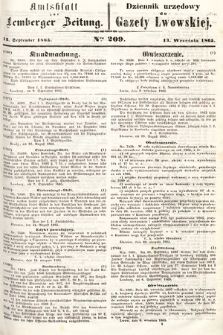 Amtsblatt zur Lemberger Zeitung = Dziennik Urzędowy do Gazety Lwowskiej. 1865, nr 209