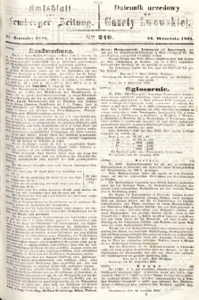 Amtsblatt zur Lemberger Zeitung = Dziennik Urzędowy do Gazety Lwowskiej. 1865, nr 219