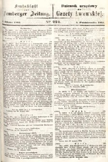 Amtsblatt zur Lemberger Zeitung = Dziennik Urzędowy do Gazety Lwowskiej. 1865, nr 225