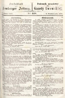 Amtsblatt zur Lemberger Zeitung = Dziennik Urzędowy do Gazety Lwowskiej. 1865, nr 228