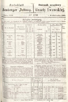 Amtsblatt zur Lemberger Zeitung = Dziennik Urzędowy do Gazety Lwowskiej. 1865, nr 230