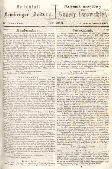 Amtsblatt zur Lemberger Zeitung = Dziennik Urzędowy do Gazety Lwowskiej. 1865, nr 233
