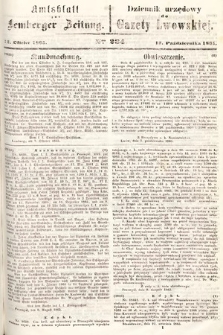 Amtsblatt zur Lemberger Zeitung = Dziennik Urzędowy do Gazety Lwowskiej. 1865, nr 234