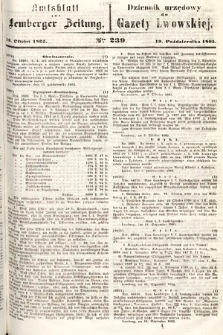 Amtsblatt zur Lemberger Zeitung = Dziennik Urzędowy do Gazety Lwowskiej. 1865, nr 239