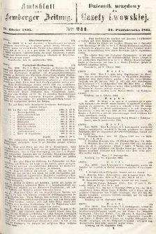 Amtsblatt zur Lemberger Zeitung = Dziennik Urzędowy do Gazety Lwowskiej. 1865, nr 241