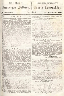 Amtsblatt zur Lemberger Zeitung = Dziennik Urzędowy do Gazety Lwowskiej. 1865, nr 242