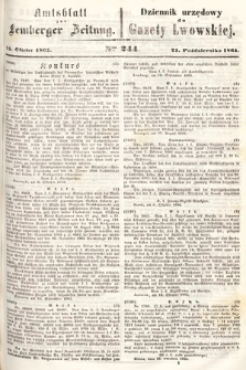 Amtsblatt zur Lemberger Zeitung = Dziennik Urzędowy do Gazety Lwowskiej. 1865, nr 244