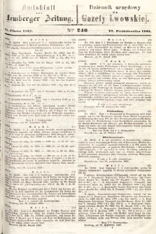 Amtsblatt zur Lemberger Zeitung = Dziennik Urzędowy do Gazety Lwowskiej. 1865, nr 246