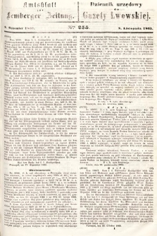 Amtsblatt zur Lemberger Zeitung = Dziennik Urzędowy do Gazety Lwowskiej. 1865, nr 255