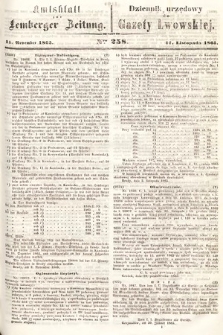 Amtsblatt zur Lemberger Zeitung = Dziennik Urzędowy do Gazety Lwowskiej. 1865, nr 258