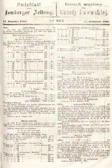 Amtsblatt zur Lemberger Zeitung = Dziennik Urzędowy do Gazety Lwowskiej. 1865, nr 263