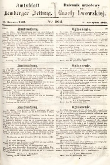 Amtsblatt zur Lemberger Zeitung = Dziennik Urzędowy do Gazety Lwowskiej. 1865, nr 264