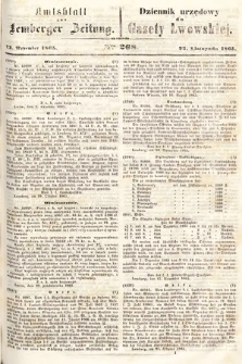 Amtsblatt zur Lemberger Zeitung = Dziennik Urzędowy do Gazety Lwowskiej. 1865, nr 268