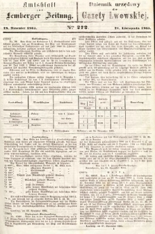 Amtsblatt zur Lemberger Zeitung = Dziennik Urzędowy do Gazety Lwowskiej. 1865, nr 272