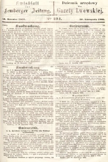 Amtsblatt zur Lemberger Zeitung = Dziennik Urzędowy do Gazety Lwowskiej. 1865, nr 274