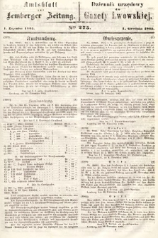 Amtsblatt zur Lemberger Zeitung = Dziennik Urzędowy do Gazety Lwowskiej. 1865, nr 275