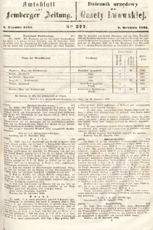 Amtsblatt zur Lemberger Zeitung = Dziennik Urzędowy do Gazety Lwowskiej. 1865, nr 277