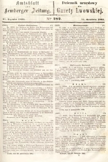 Amtsblatt zur Lemberger Zeitung = Dziennik Urzędowy do Gazety Lwowskiej. 1865, nr 282