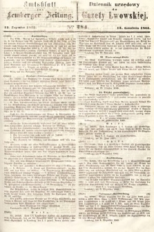 Amtsblatt zur Lemberger Zeitung = Dziennik Urzędowy do Gazety Lwowskiej. 1865, nr 284