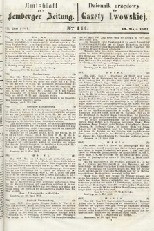 Amtsblatt zur Lemberger Zeitung = Dziennik Urzędowy do Gazety Lwowskiej. 1861, nr 111