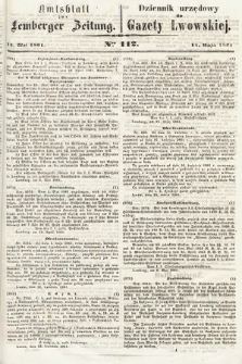 Amtsblatt zur Lemberger Zeitung = Dziennik Urzędowy do Gazety Lwowskiej. 1861, nr 112