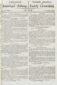 Amtsblatt zur Lemberger Zeitung = Dziennik Urzędowy do Gazety Lwowskiej. 1861, nr 113