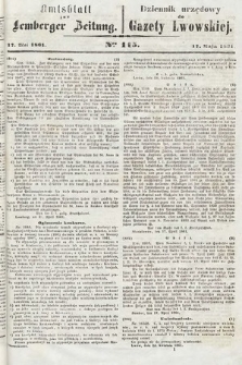 Amtsblatt zur Lemberger Zeitung = Dziennik Urzędowy do Gazety Lwowskiej. 1861, nr 115