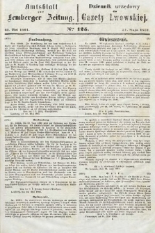 Amtsblatt zur Lemberger Zeitung = Dziennik Urzędowy do Gazety Lwowskiej. 1861, nr 125