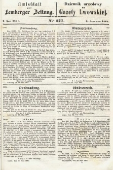 Amtsblatt zur Lemberger Zeitung = Dziennik Urzędowy do Gazety Lwowskiej. 1861, nr 127