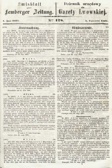 Amtsblatt zur Lemberger Zeitung = Dziennik Urzędowy do Gazety Lwowskiej. 1861, nr 128