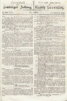 Amtsblatt zur Lemberger Zeitung = Dziennik Urzędowy do Gazety Lwowskiej. 1861, nr 133