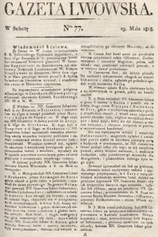 Gazeta Lwowska. 1818, nr 77