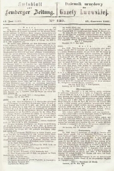 Amtsblatt zur Lemberger Zeitung = Dziennik Urzędowy do Gazety Lwowskiej. 1861, nr 139