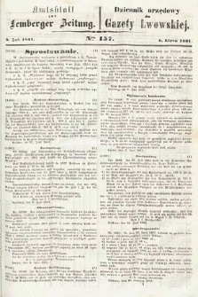 Amtsblatt zur Lemberger Zeitung = Dziennik Urzędowy do Gazety Lwowskiej. 1861, nr 157