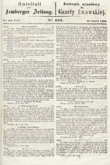 Amtsblatt zur Lemberger Zeitung = Dziennik Urzędowy do Gazety Lwowskiej. 1861, nr 163