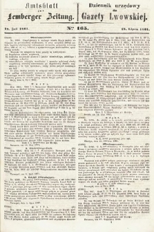 Amtsblatt zur Lemberger Zeitung = Dziennik Urzędowy do Gazety Lwowskiej. 1861, nr 165