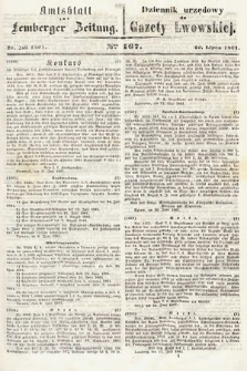 Amtsblatt zur Lemberger Zeitung = Dziennik Urzędowy do Gazety Lwowskiej. 1861, nr 167
