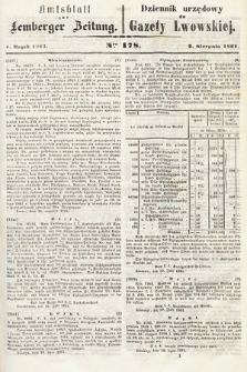 Amtsblatt zur Lemberger Zeitung = Dziennik Urzędowy do Gazety Lwowskiej. 1861, nr 178