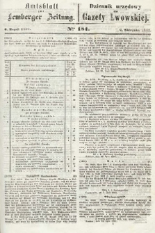 Amtsblatt zur Lemberger Zeitung = Dziennik Urzędowy do Gazety Lwowskiej. 1861, nr 181